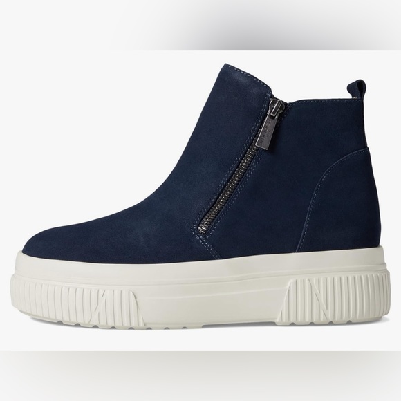 J/Slides Wyona WP Navy Suede Hidden Wedge Sneaker Waterproof 6 1/2M NIB - Picture 1 of 11